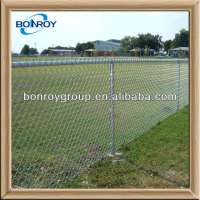 electric galvanized chain link fencing net with post and caps